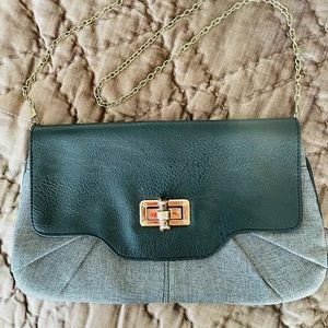 Clutch or Crossbody with removable shoulder chain